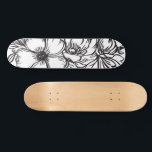 Abstrakte Blumenlinie zeichnend Skateboard<br><div class="desc">Abstrakte Blumenlinie zeichnend</div>