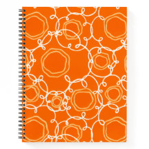 ABSTRAKTE BLUMENMATRIX IN ORANGE