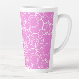 Abstrakte Blumenmatrix (Sanftes Rosa) Fine Art Milchtasse