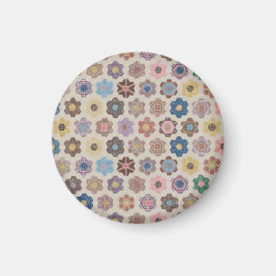 Abstrakte Blumenmuster Magnet