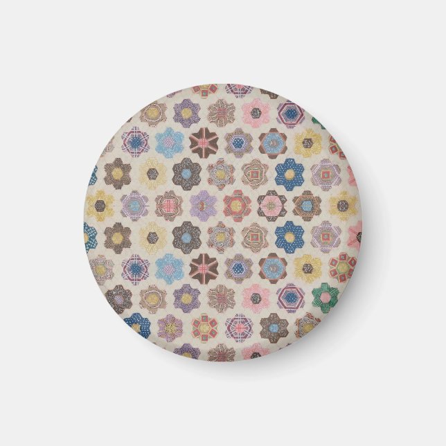 Abstrakte Blumenmuster Magnet (Vorne)