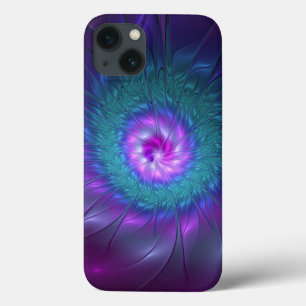 Abstrakte Blumenpracht, farbenfrohe fraktale Kunst Case-Mate iPhone Hülle