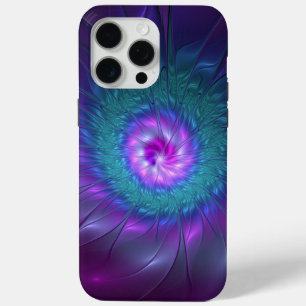 Abstrakte Blumenpracht, farbenfrohe fraktale Kunst Case-Mate iPhone Hülle