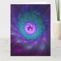 Abstrakte Blumenpracht, farbenfrohe fraktale Kunst