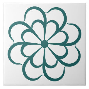 Abstrakte Blumenskunst Moderne Blumengeschenke Fliese
