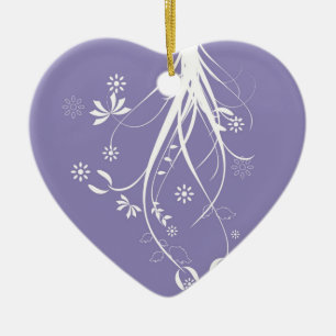 Abstrakte Blumenverzierung Keramik Ornament