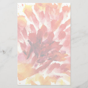 Abstrakte Blumenwatercolormalereien 5 Briefpapier