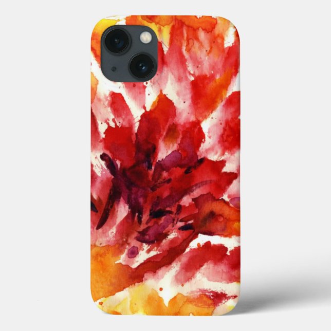 Abstrakte Blumenwatercolormalereien 5 Case-Mate iPhone Hülle (Rückseite)
