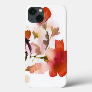 Abstrakte Blumenwatercolormalereien iPhone 13 Hülle