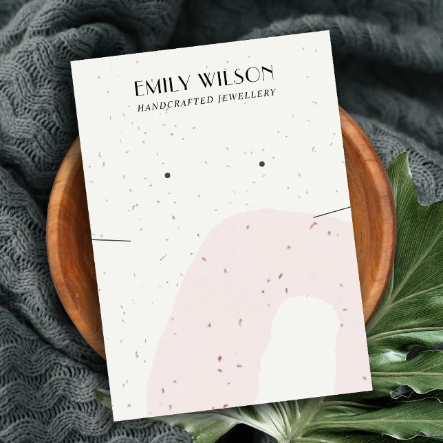 ABSTRAKTE BLUSH-KERAMIK-ANZEIGE VISITENKARTE (Von Creator hochgeladen)