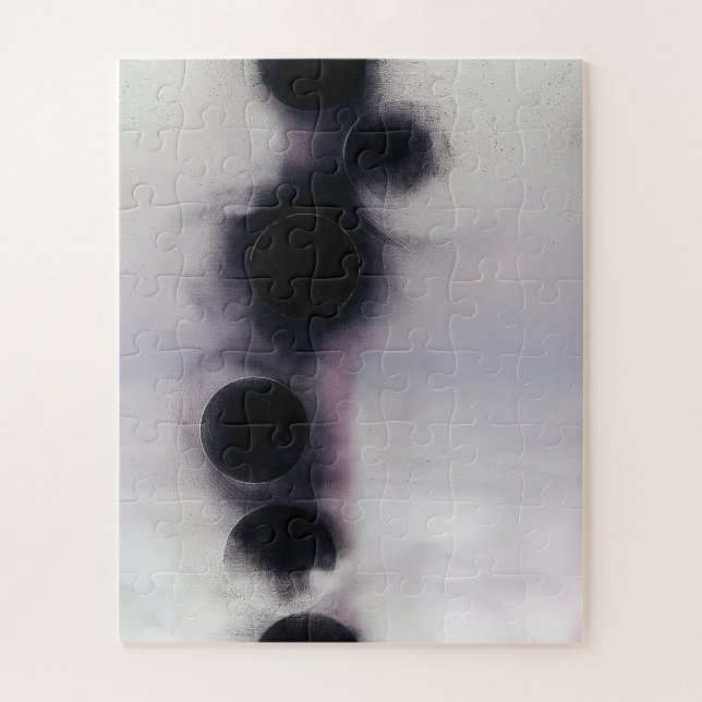 Abstrakte Blush-Orbit-Kunst Puzzle (Vertikal)