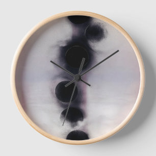 Abstrakte Blush-Orbit-Kunst Uhr