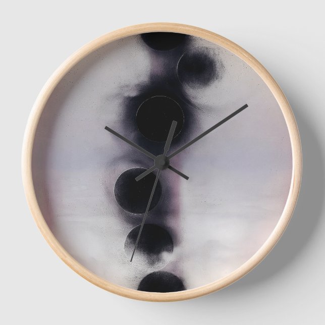 Abstrakte Blush-Orbit-Kunst Uhr (Vorderseite)