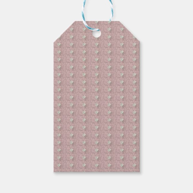 Abstrakte Blüten Geschenkanhänger (Vorderseite)