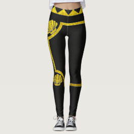 abstrakte Blütenkunst Leggings