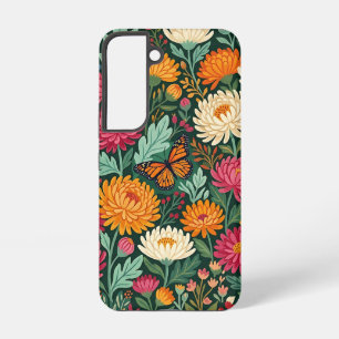Abstrakte Boho-Blumen-Schmetterlinge Samsung-Hülle Samsung Galaxy Hülle