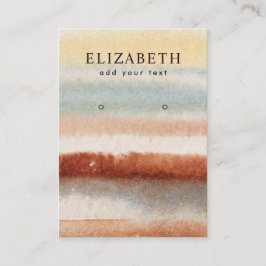 Abstrakte Boho Earring Display Card Visitenkarte