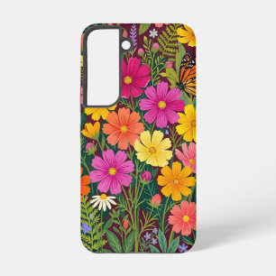 Abstrakte Boho-Floral-Cosmos-Monarch-Samsung-Hülle Samsung Galaxy Hülle