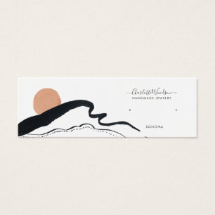 Abstrakte Boho Jewelier Earring Display Card