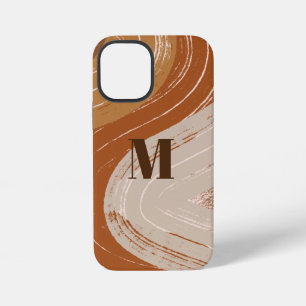 Abstrakte Boho-Kunst, erdige Töne iPhone 12 Mini Hülle