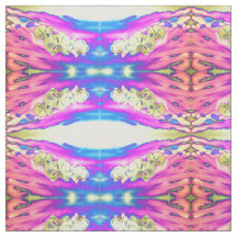 Abstrakte bohrosa orange-blaue lila Orchidee