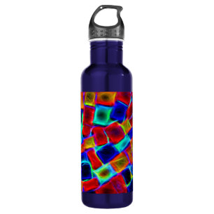 Abstrakte Bokeh-Plätze Edelstahlflasche
