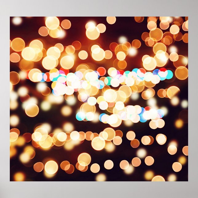 Abstrakte Bokeh Textur Poster (Vorne)