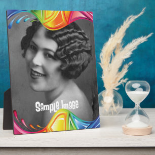 Abstrakte Border Art Plaque Fotoplatte