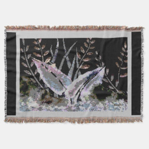 Abstrakte botanische Blätter Art Design Decke