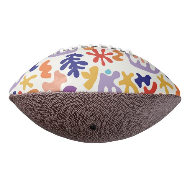 Abstrakte botanische Formen, farbenfroh Football (Gedreht 270)