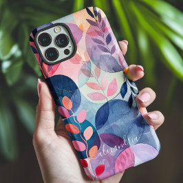 Abstrakte botanische Formen mit Namen Case-Mate iPhone Hülle
