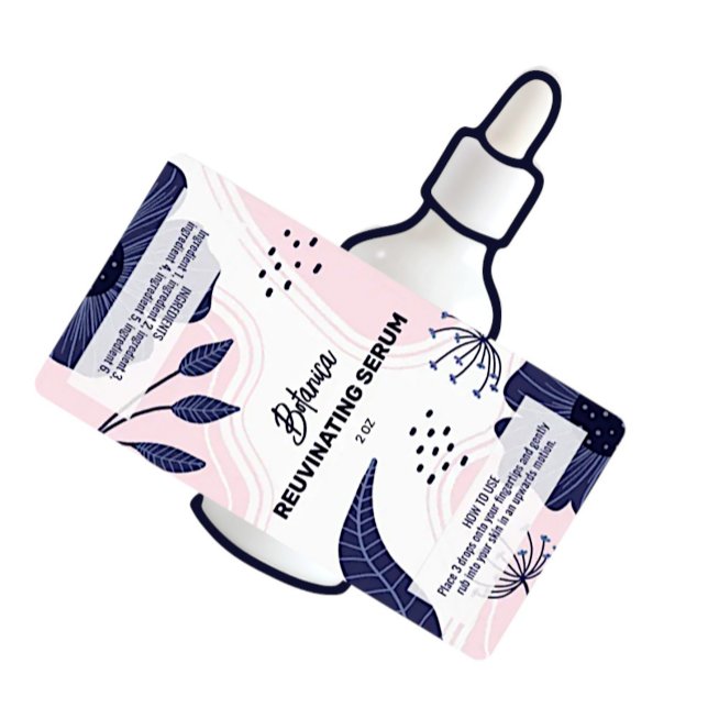 Abstrakte Botanische Serumtropfen Flaschen (Von Creator hochgeladen)