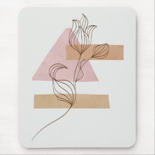Abstrakte botanische Wandkunst Mousepad