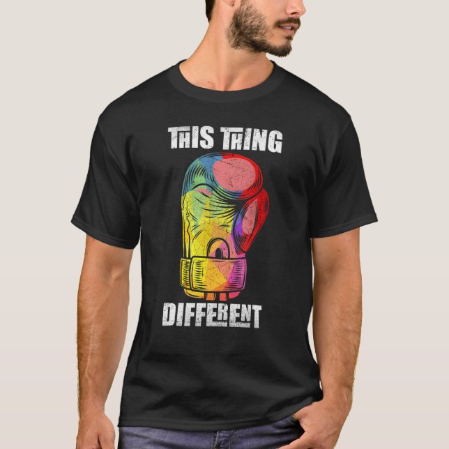Abstrakte Boxhandschuhe T-Shirt (Vorderseite)