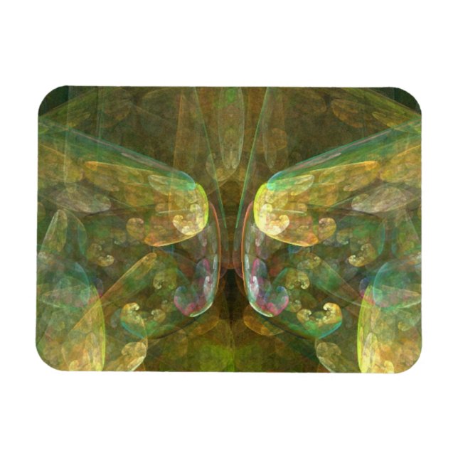 Abstrakte Brain Materie Magnet (Horizontal)