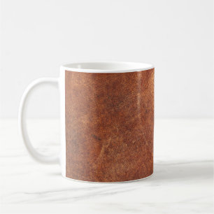 abstrakte braune Ledertextur, Hinterleder, t Kaffeetasse