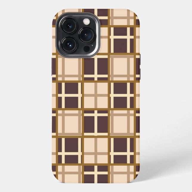 Abstrakte Brauntöne iPhone 13 Pro Max Hülle (Rückseite)