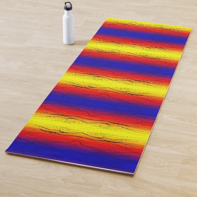 Abstrakte Breite Yogamatte (Beispiel)