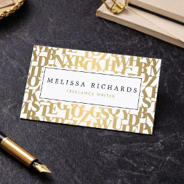 Abstrakte Briefe III für Autoren, Schriftsteller Visitenkarte