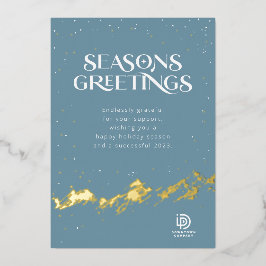 Abstrakte Brushhub Mountain Company Urlaubskarte Folien Feiertagskarte