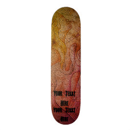 abstrakte bunte aufwerfendamenstraßen-Kunstart Skateboard