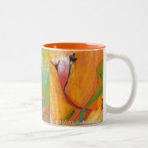 Abstrakte bunte Blumen-TASSE