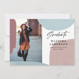 Abstrakte bunte Multi-Foto-Abschlussfeier Ankündigung