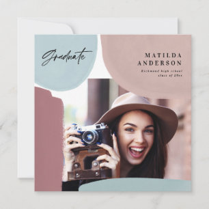 Abstrakte bunte Multi-Foto-Abschlussfeier Ankündigung