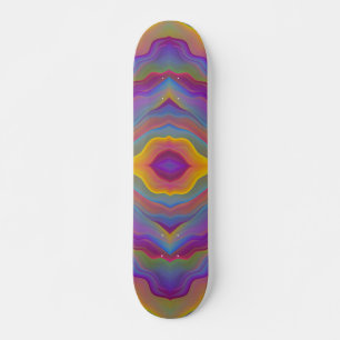 ABSTRAKTE BUNTE WELLIGE SKATEBOARD