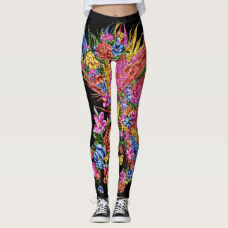 abstrakte bunten Flral-Leggins Leggings