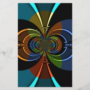 Abstrakte Burst Art Print Briefpapier