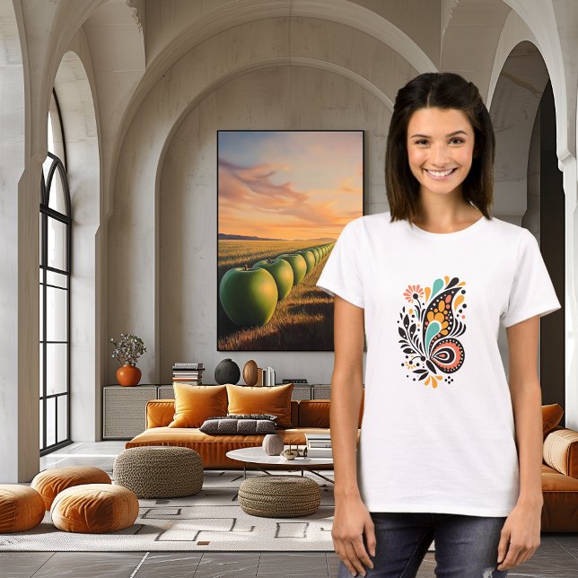 Abstrakte Butterfly Art Design T-Shirt (Von Creator hochgeladen)