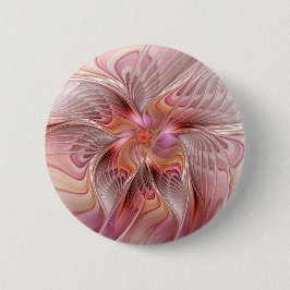 Abstrakte Butterfly Farbenfrohe Fantasie Fraktal K Button