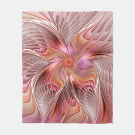 Abstrakte Butterfly Farbenfrohe Fantasie Fraktal K Fleecedecke